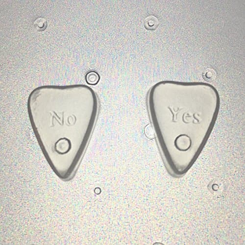 Flexible Resin Mold Set Ouija Planchette Ear Ring Size 3/4" x 1/2" x 1/4" Deep