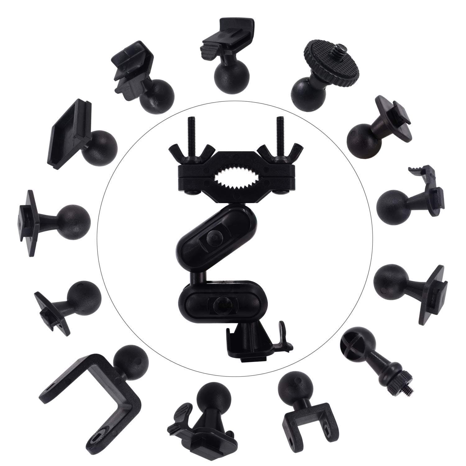 Professional Rearview Mirror Dash Cam Mount Holder with Various Joints fits 99% Cameras