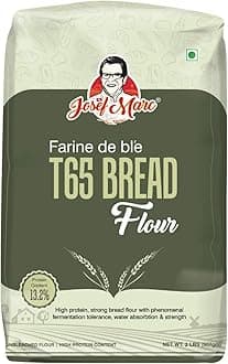 - JOSEF MARC Farine De Ble T65 Bread Flour, 2 LBS (907g) - Unbleached & High Protein Flour, All Purpose Bread Flour, Strong Bread Flours.