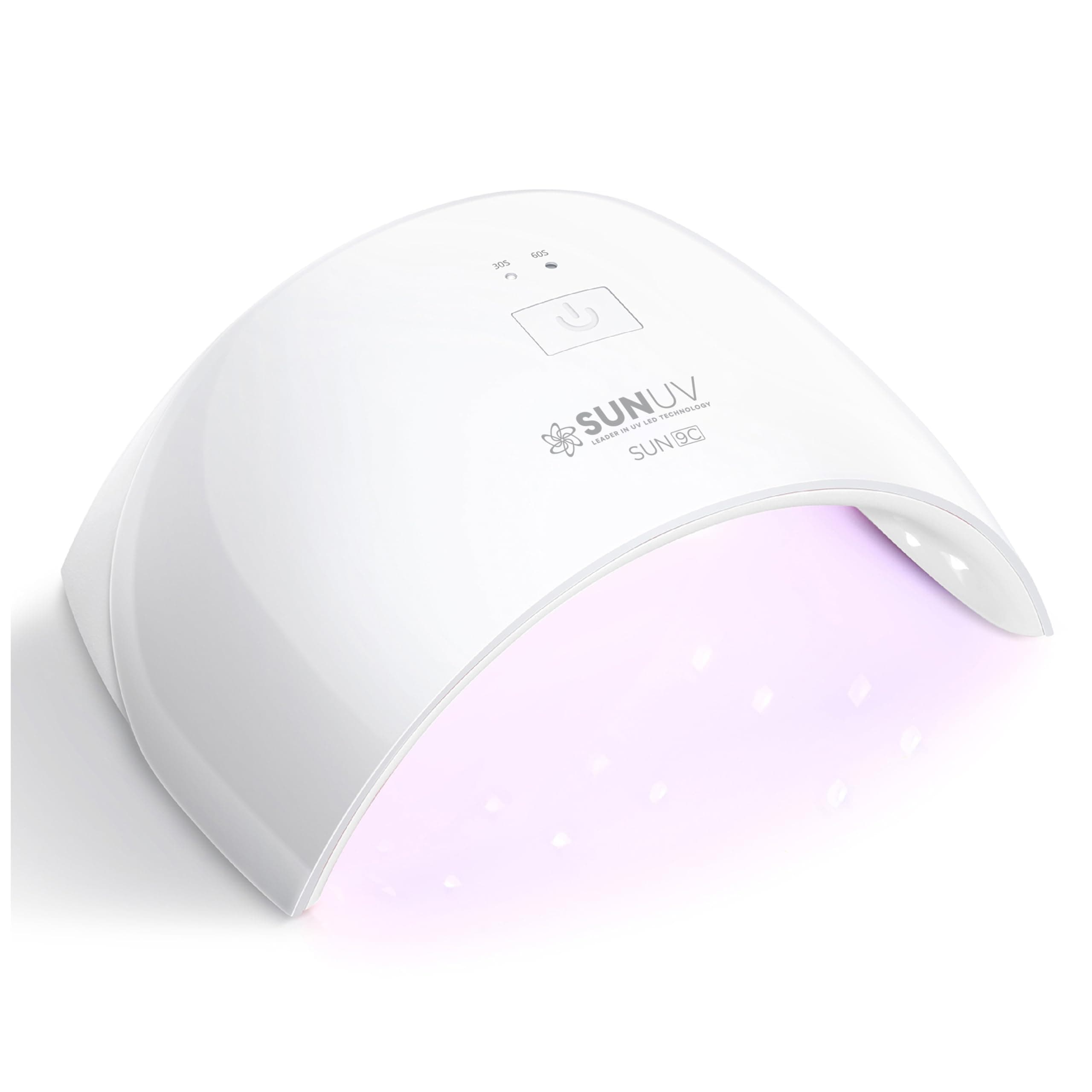 SUNUV LED UV Light Nail Dryer for Gel Polish Curing Lamp with Sensor 2 Timers SUN9C White Gift for Women Girl