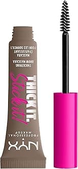 NYX Professional Makeup Thick It. Stick It! Brow Mascara, Tints & Thickens with 16hr Wear, Taupe