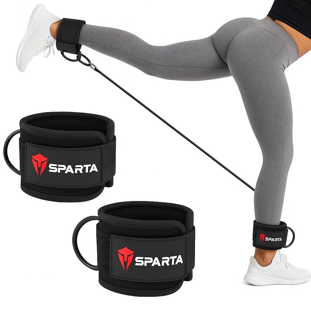 Ankle Straps for Cable Machines- Ankle Cuff For Leg Workout Cable Pulley Equipment Machine- Cable Straps For Men And Women adjustable Pair