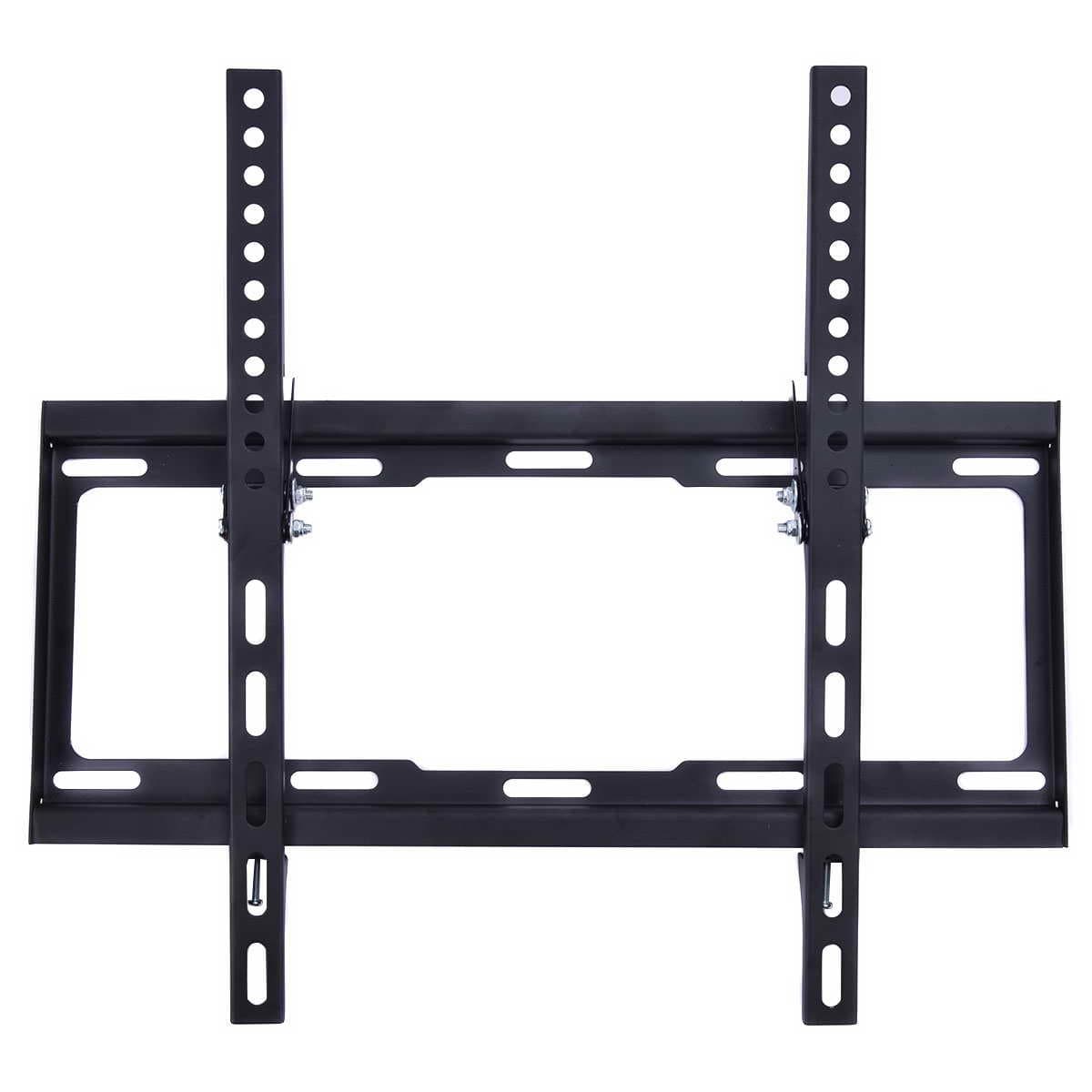 Safstar Flat Tilt TV Wall Mount Bracket for Most 26" 32" 40" 42" 46" 50" 52" 55" LCD LED Plasma Flat Panel Screen
