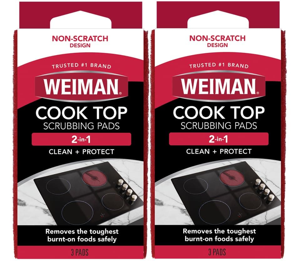 Cook Top Scrubbing Pads, 3 ct-2 pk