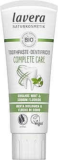lavera Toothpaste Complete Care - 5 in 1 Protection - Without Titanium Dioxide - Organic Mint & Sodium Fluoride - Vegan - Natural Cosmetics - 75 ml