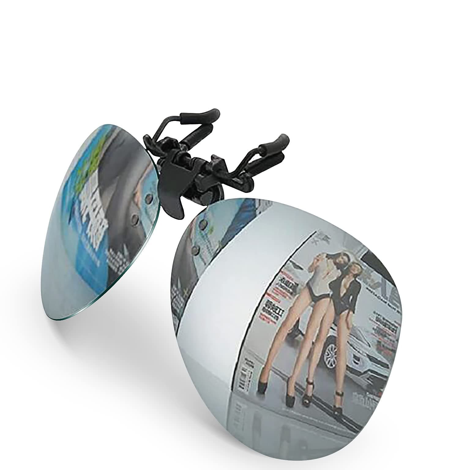 Costyle Polarized Clip on Flip up Rimless Sunglasses Over Prescription Glasses for Men Women Driving Fishing Traveling