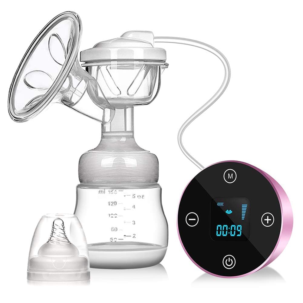 Electric Breast Pump Breast Pump Rechargeable Pumping Automatic Massage Digital LCD Display, Massage and Suction 2 in 1