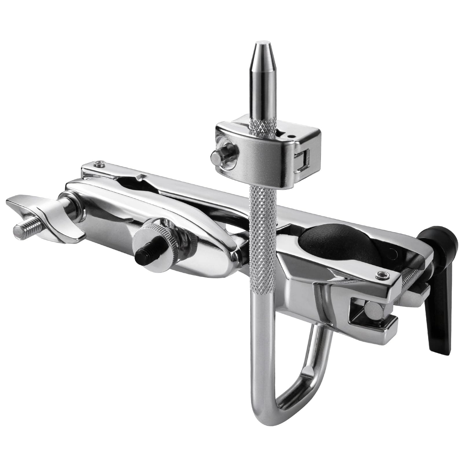 TENTOTEN Drum Set Clamp, Drum Set Mounting Clamp with Universal Omni-Ball & Long Ratchet Handle, Drum Set Clamp for Toms & Cowbell