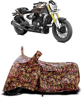 DUFFEL-Two Wheeler Bike Body Cover Compatible for Tvs Zeppelin Heat Protectio/UV-Rays/Birds Dropping/DustProof/Waterproof Indoor Outdoor and Parking Full Body Protection All Variants [RMJ]