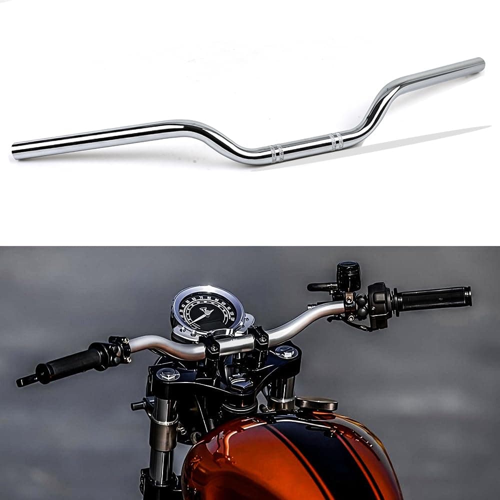 - DREAMIZER 1 inch Motorcycle Handlebars, Universal 25mm Handlebars Motorcycle Bars for Bobber Cafe Race Dirt Bike and More
