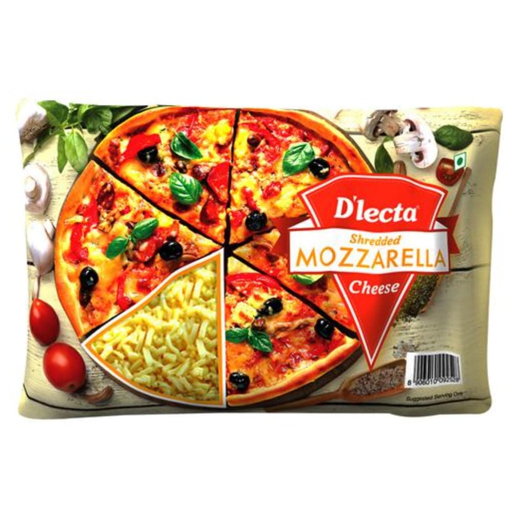 D'lecta Shredded Mozzarella Cheese 500g – for Authentic, Stretchy Pizza