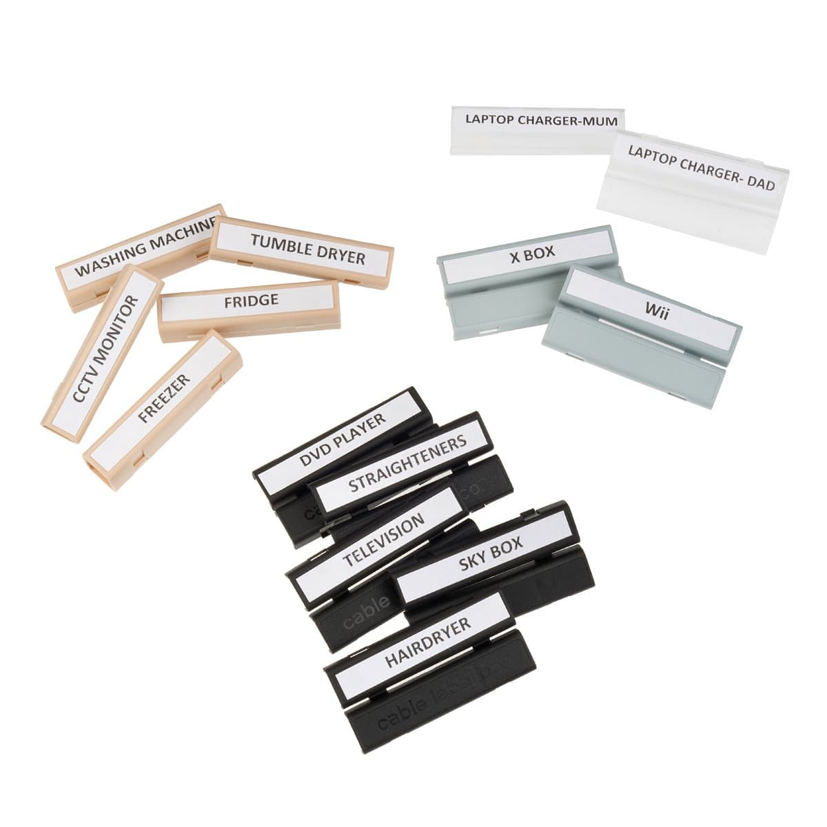 Professional Pack, 40 Large & 40 Small Labels in Neutral Colours, Sticker Sheet with Template