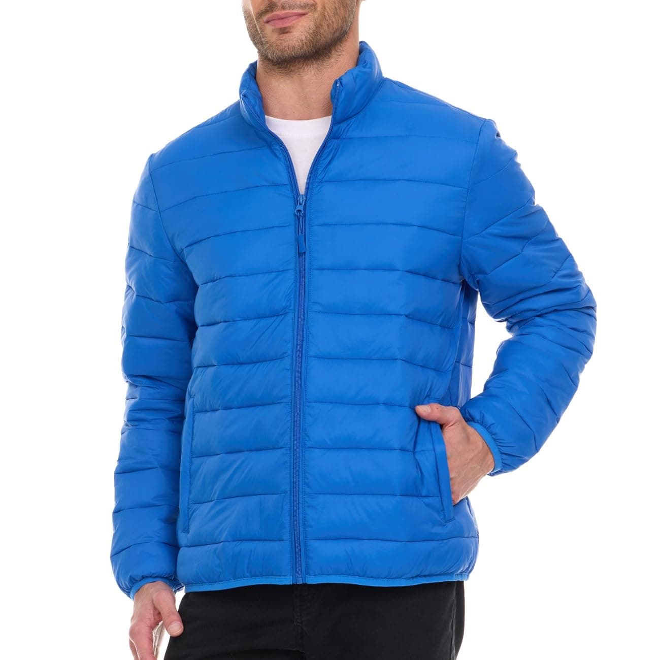 Packable Puffer Jacket Men, Warm Lightweight Winter Jackets for Men