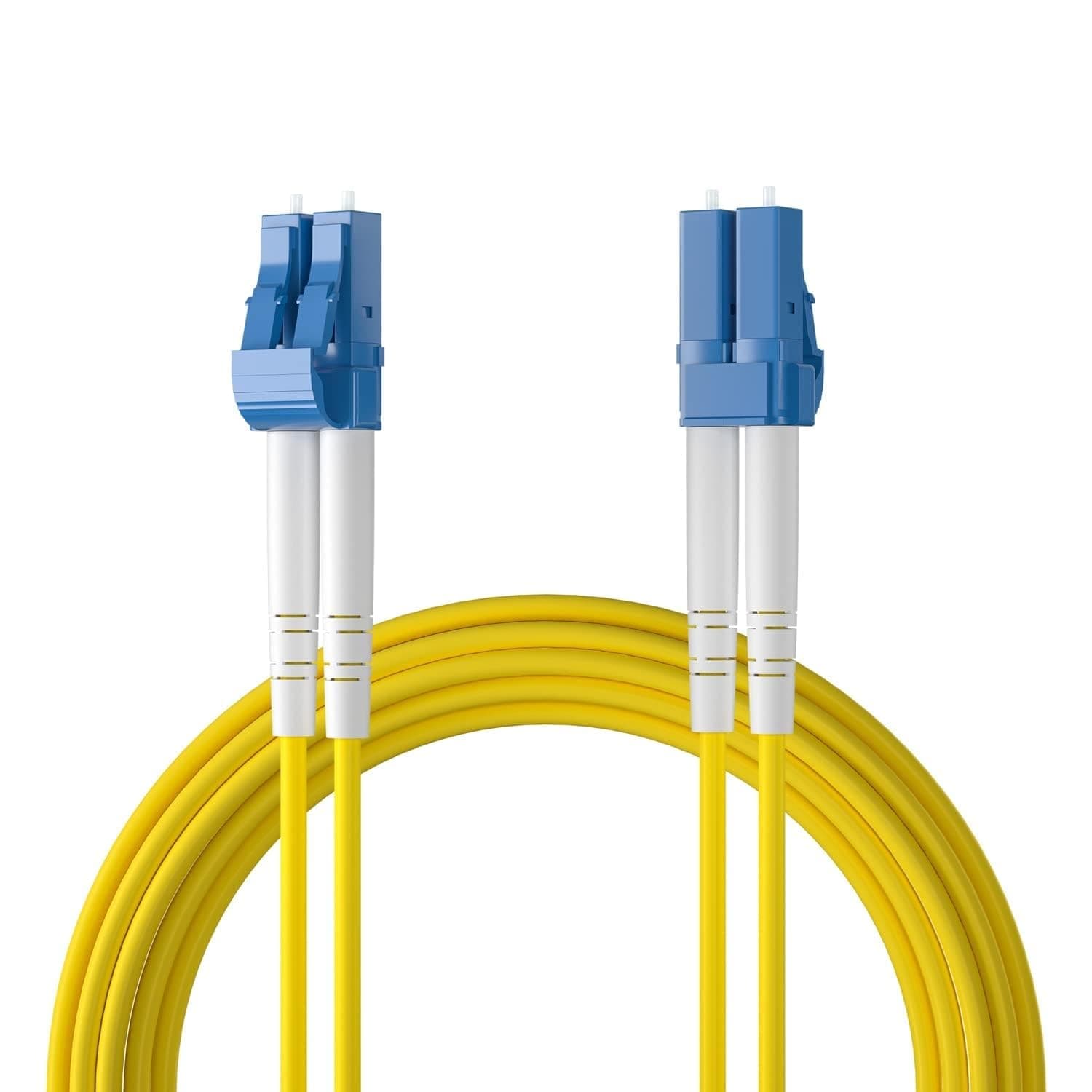 Ipolex LC to LC Fiber Patch Cable - Single Mode, 1G/10GB, Duplex 9/125μm, LSZH, SMF SFP/SFP+ Compatible, 2m, 1-Pack