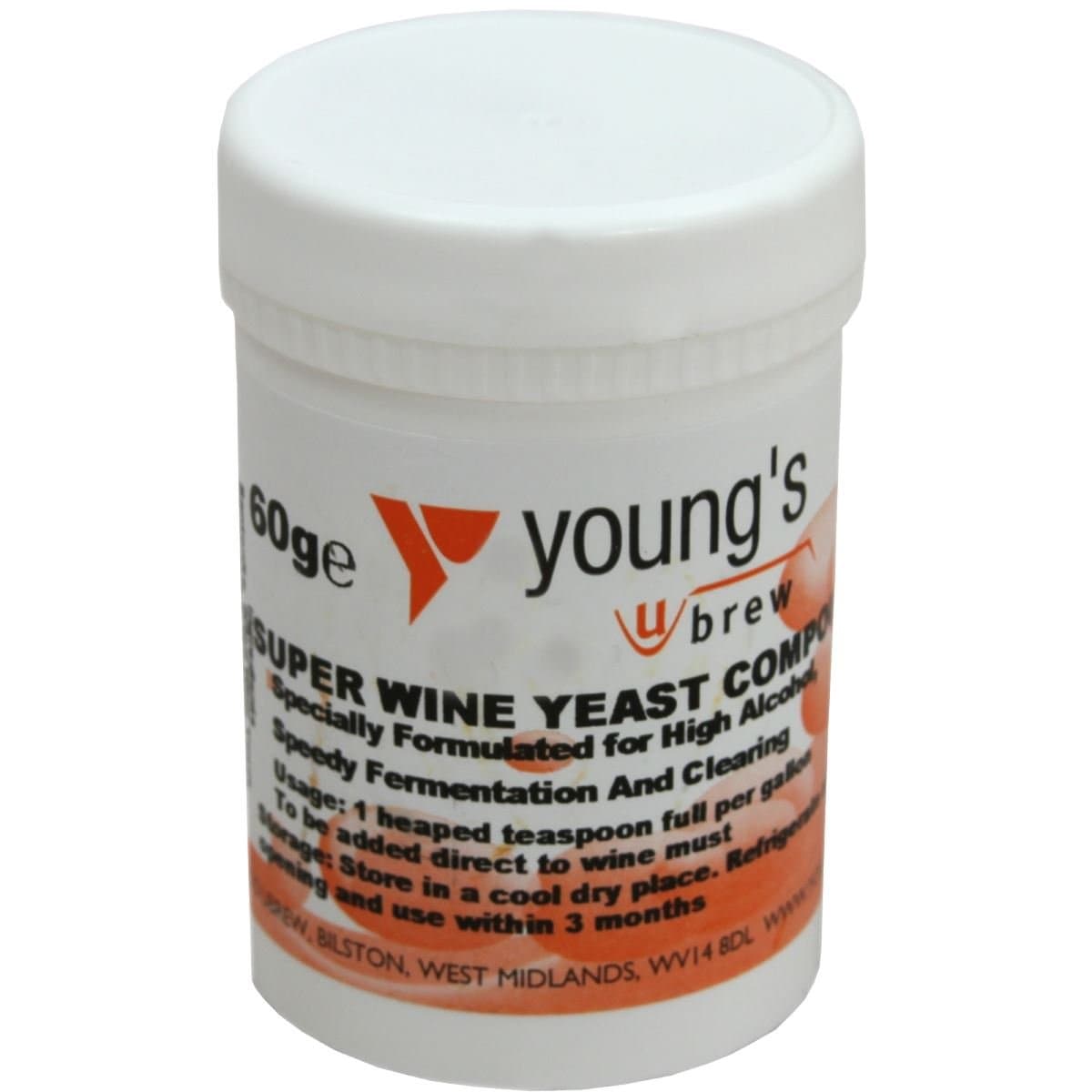 Brew Home Brewing Super Wine Yeast Compound For High Alcohol 60g