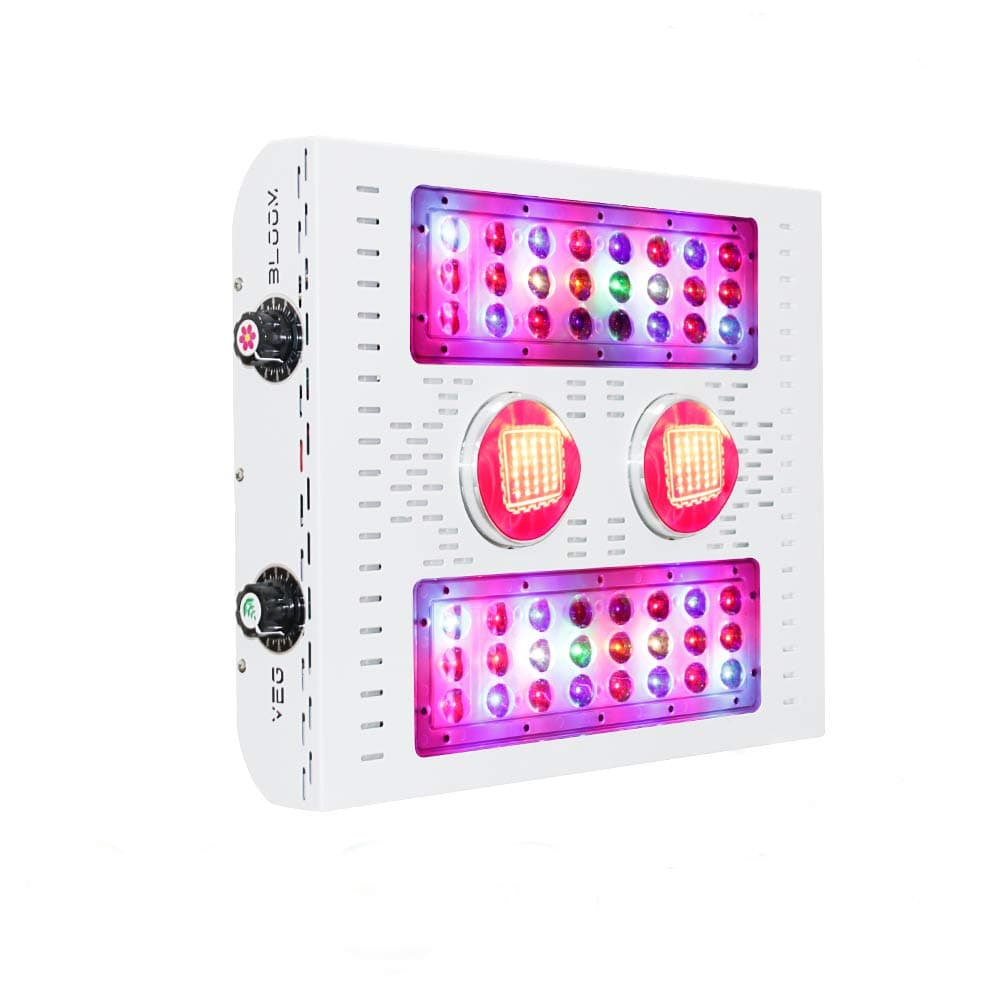 400W Dimmable LED Grow Light Full Spectrum Including UV and IR, with Veg&Bloom Dimmers for Indoor Plants Veg and Flower -Professional Edition (400W)