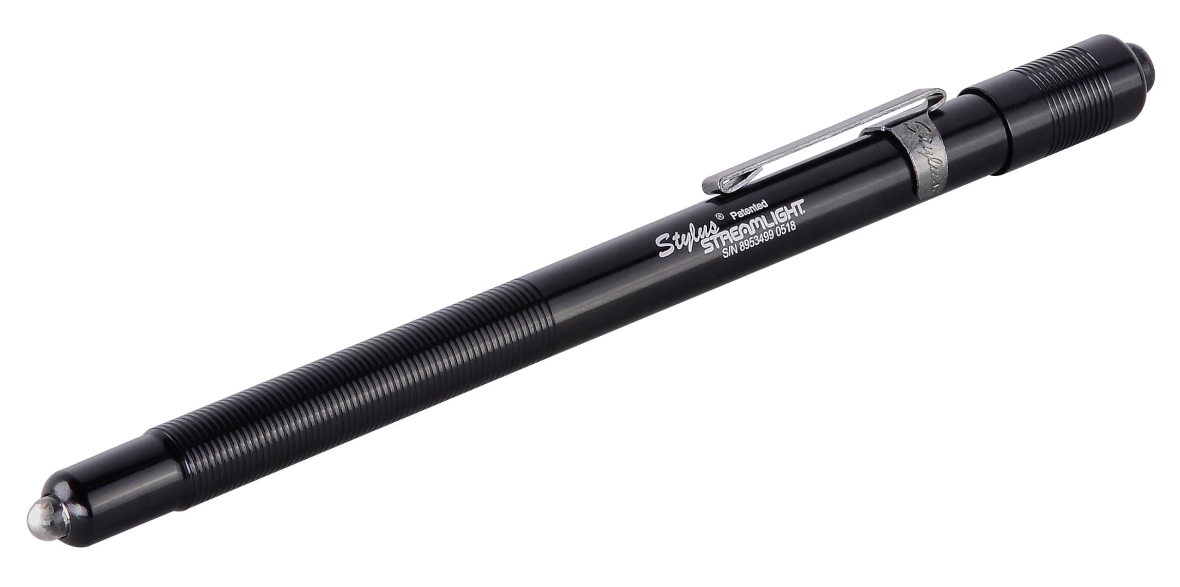 Streamlight 65018 Stylus 3-AAAA LED Pen Light, Black with White Beam, 6-1/4-Inch