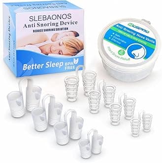 8 Pack Nose Vents to Ease Breathing Anti Snoring Nose Vents with Different Size Breathing Relief Nasal Dilator Includes Travel Case