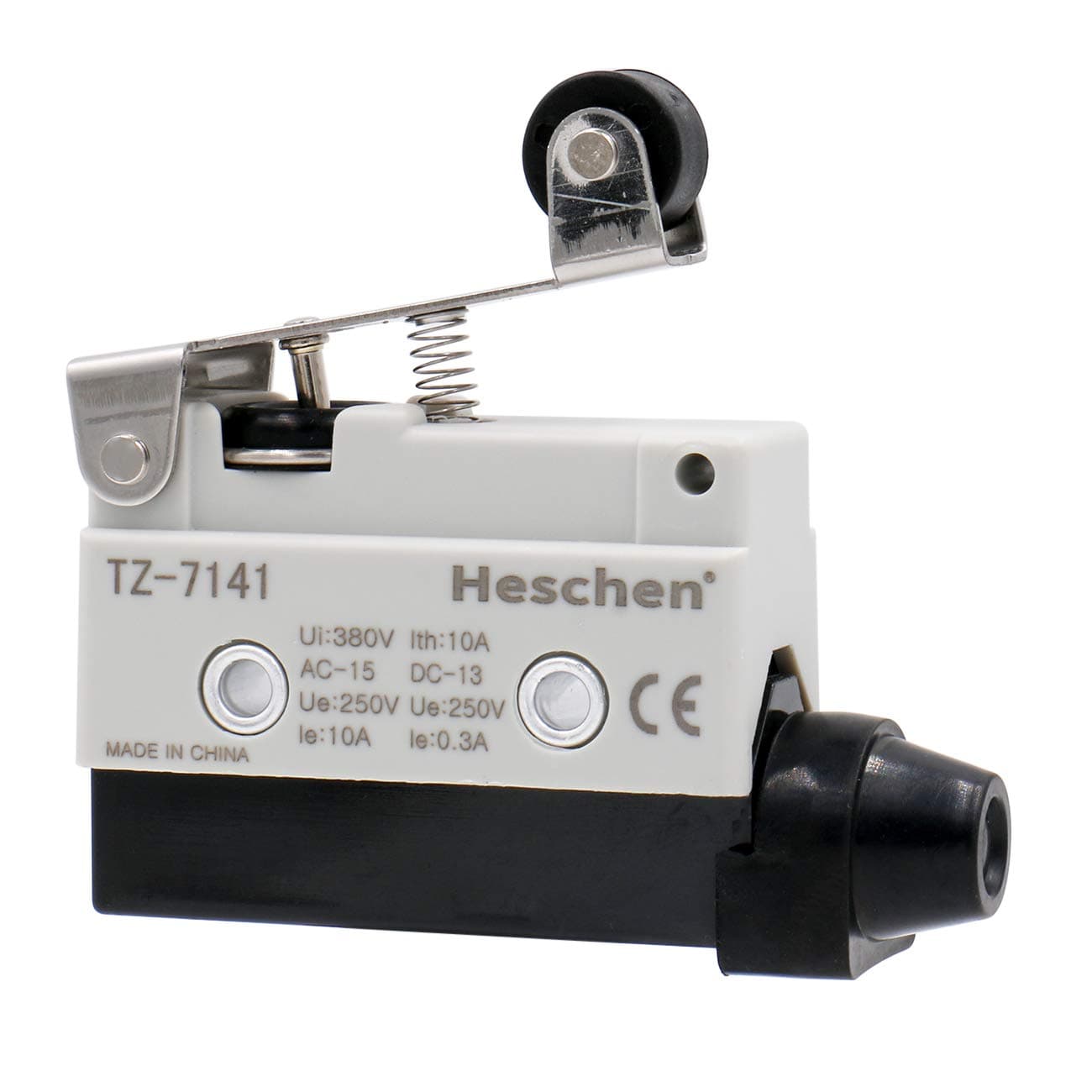 Heschen Horizontal limit switch TZ-7141 momentray short roller lever actuator AC 380V 10A single pole