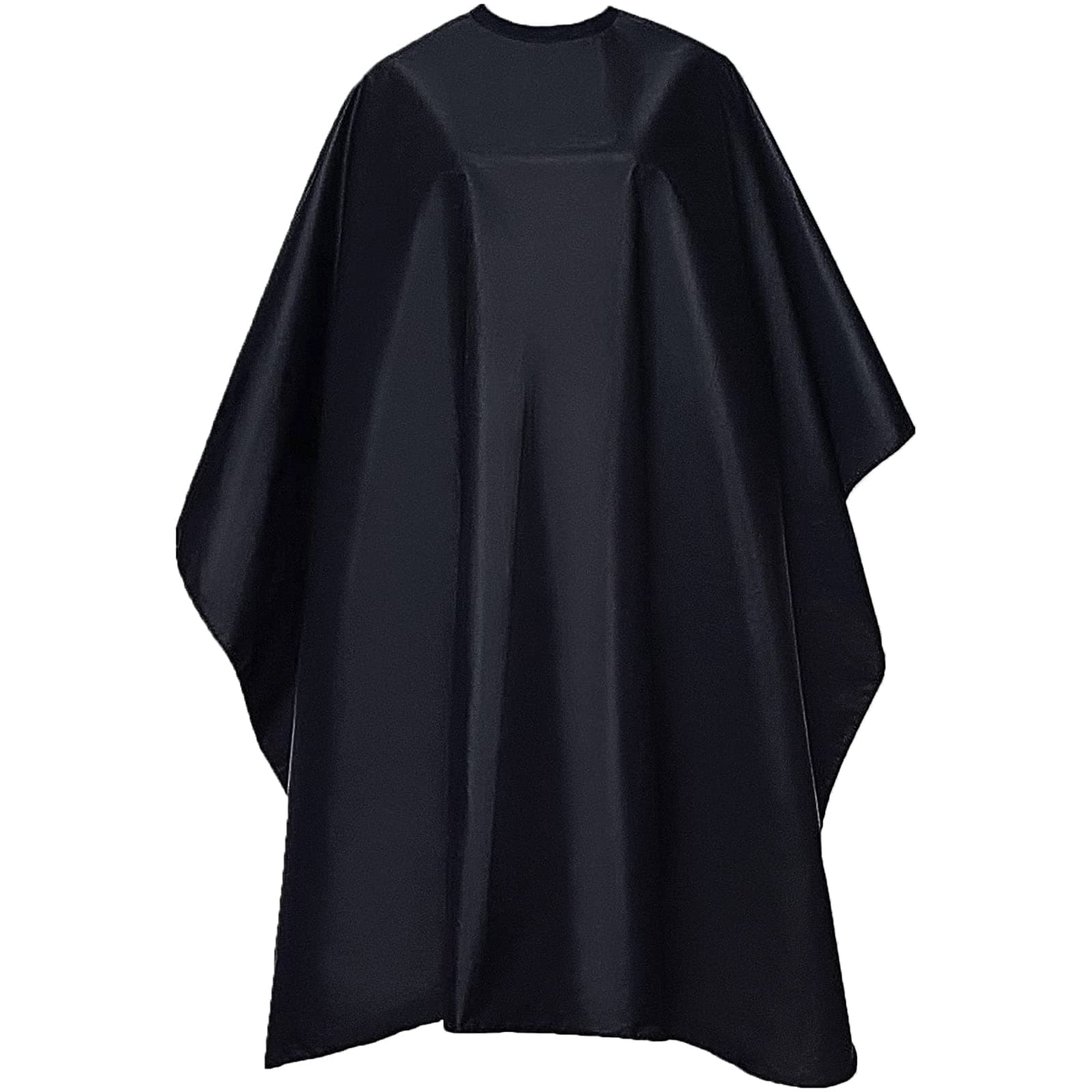 Professional Salon Cape, Adjustable Barber Cape with Snap Closure, Waterproof Stain resistant Black - 59 x 51'' / 150cm x 130cm