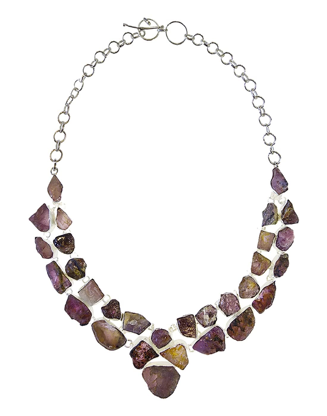 Tibetan SilverAbstract design genuine Ruby rough uncut gemstone 925 silver plated unique designer fashion necklace for women adjustable chain coller necklace handmade jewellery