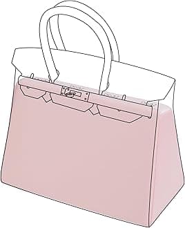 DGAZ Purse Pillow Shaper Insert,Luxury Handbag Tote Shapers, Memory Foam- Fits Birkin 20/25/30/35/40/45/50 Bag(Pink,BK45)