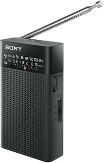 Sony handyi-po-tabururazio ICF – P26: FM/AM/Wide FM Supported Portrait Notebook Black icf – P26 B
