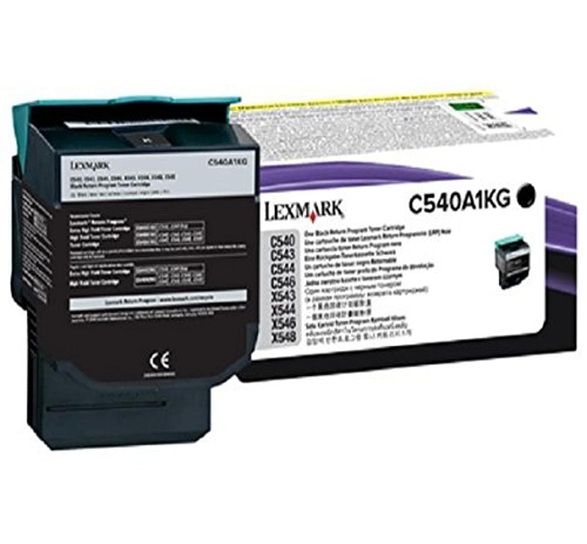 Lexmark C54x, X54x Black Return Program 1K Toner Cartridge