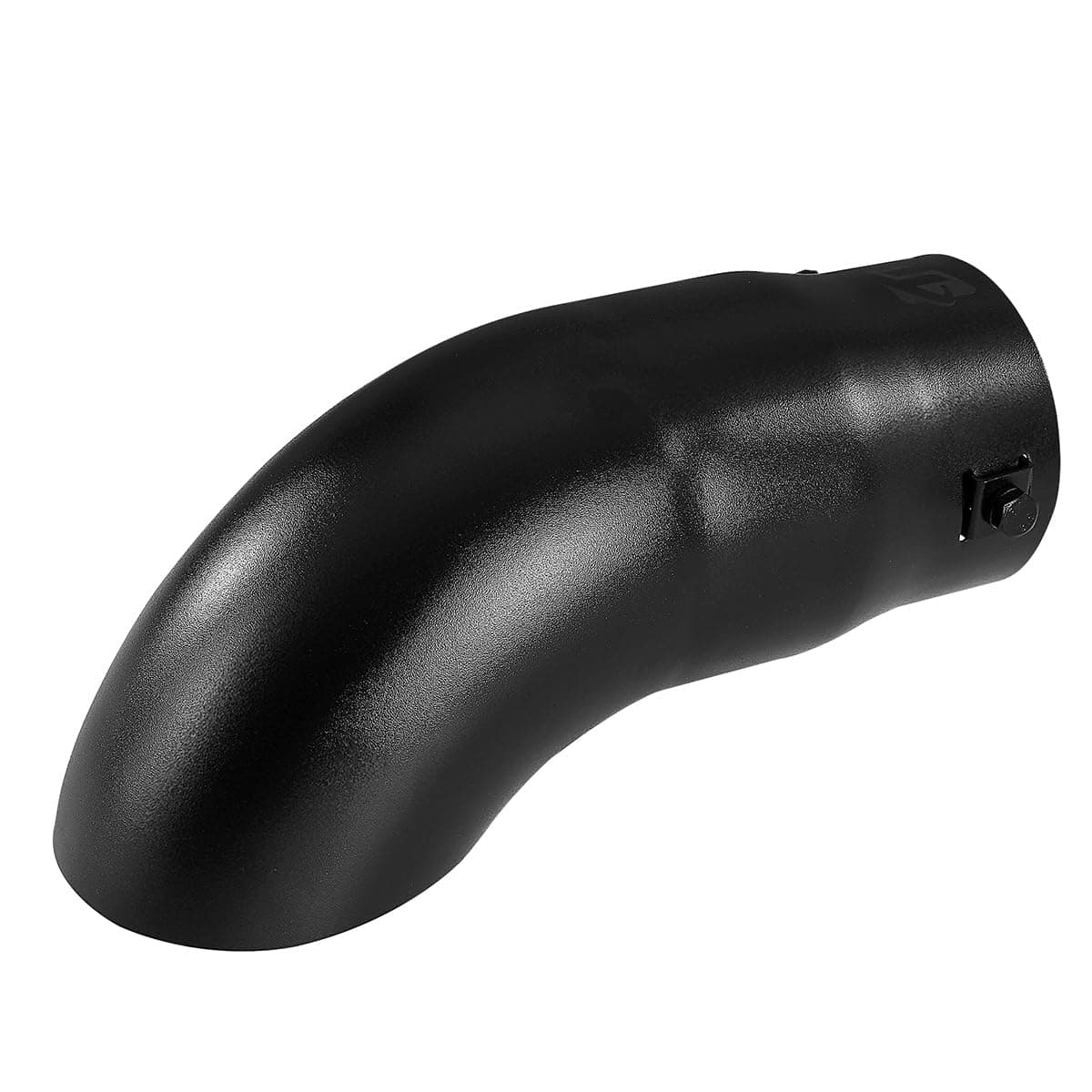 TriTrust Exhaust Tip, 2.5-3 inch inlet adjustable,Fit 2.5''/2.75''/3'' Outer diameter Tailpipe, 3.5'' Outlet 9'' Long Muffler Tip, Black Powder Coated Stainless Steel Tail Tip