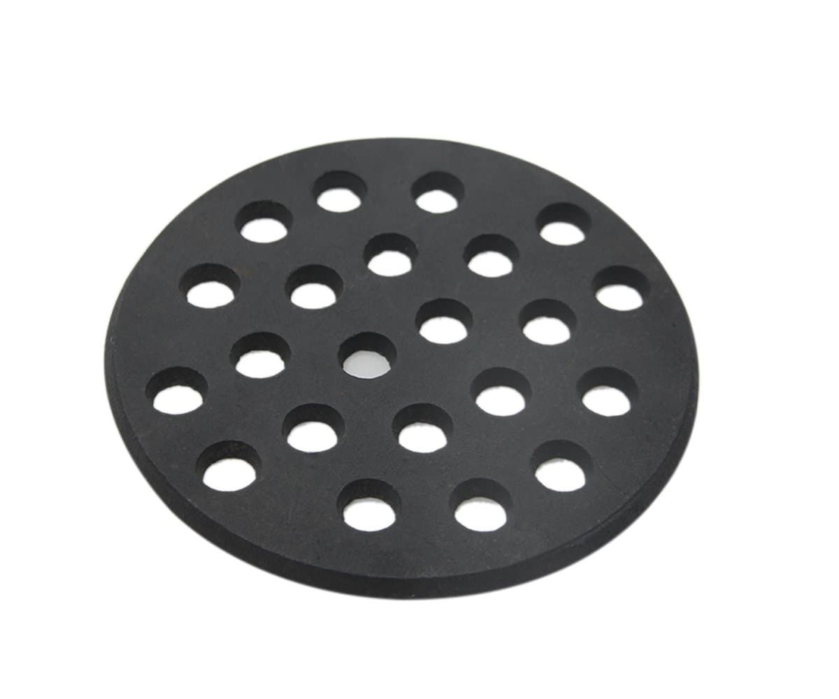Round cast Iron Bottom fire Grate for Big Green Egg, BBQ high Heat Charcoal Plate fit for S/Mini /Medium Big Green Egg fire Grate Grill Charcoal Replacement Parts Green Egg Accessories-6.5in MFGC