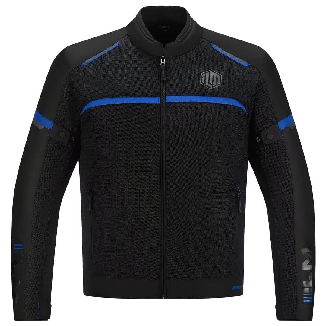 ILM Motorcycle Riding Jacket with Mesh CE Armor and Detachable Thermal Liner Dual Sport All Season for Men Model JAM1