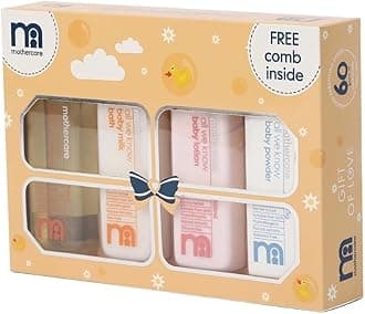 Mothercare Baby My First Gift Set(Lotion,Shampoo,Bath Milk,Powder and Hair Comb) by Fratelli