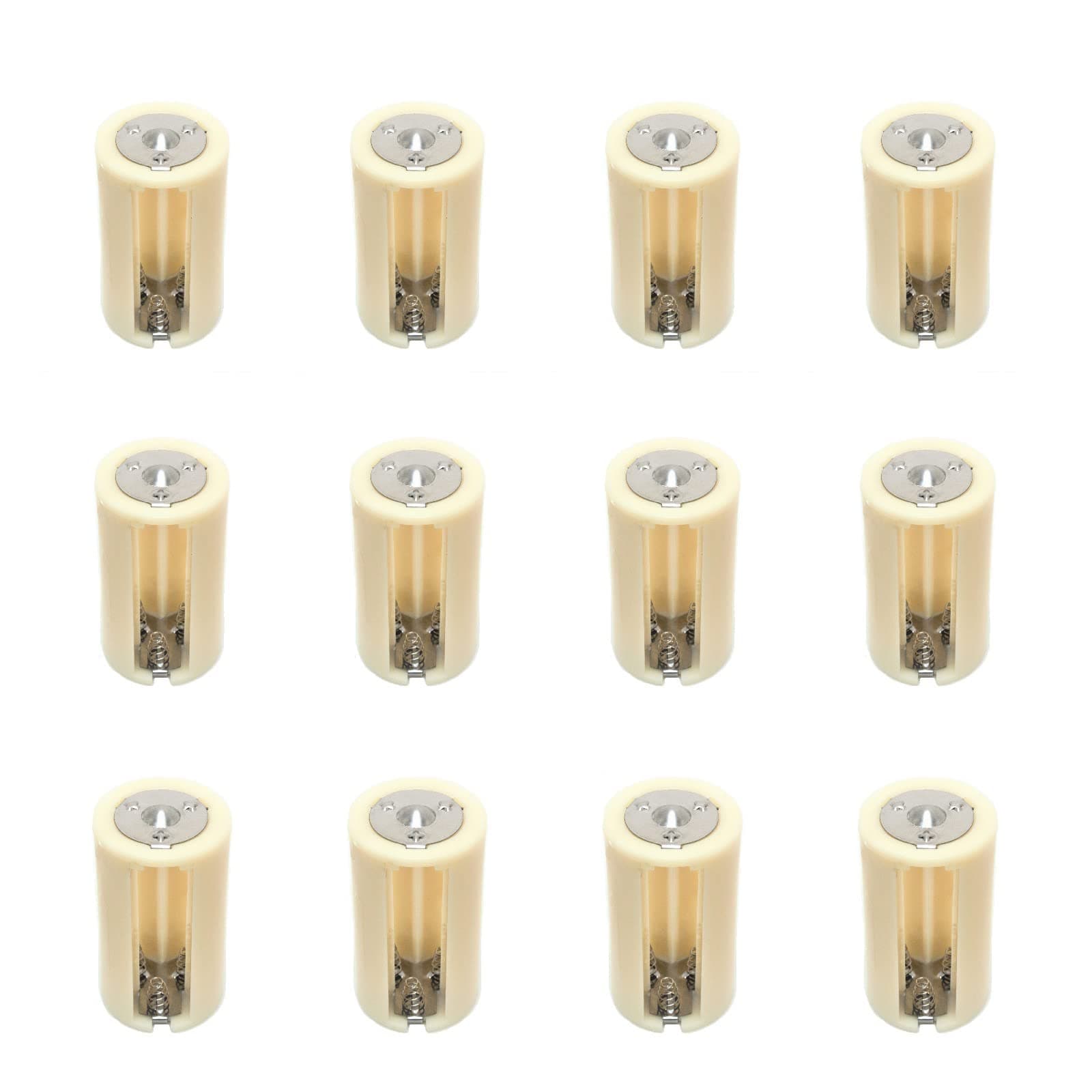 3AA(LR6) to D Size Parallel Battery Convertor Adapter Holder (Pack of 12)