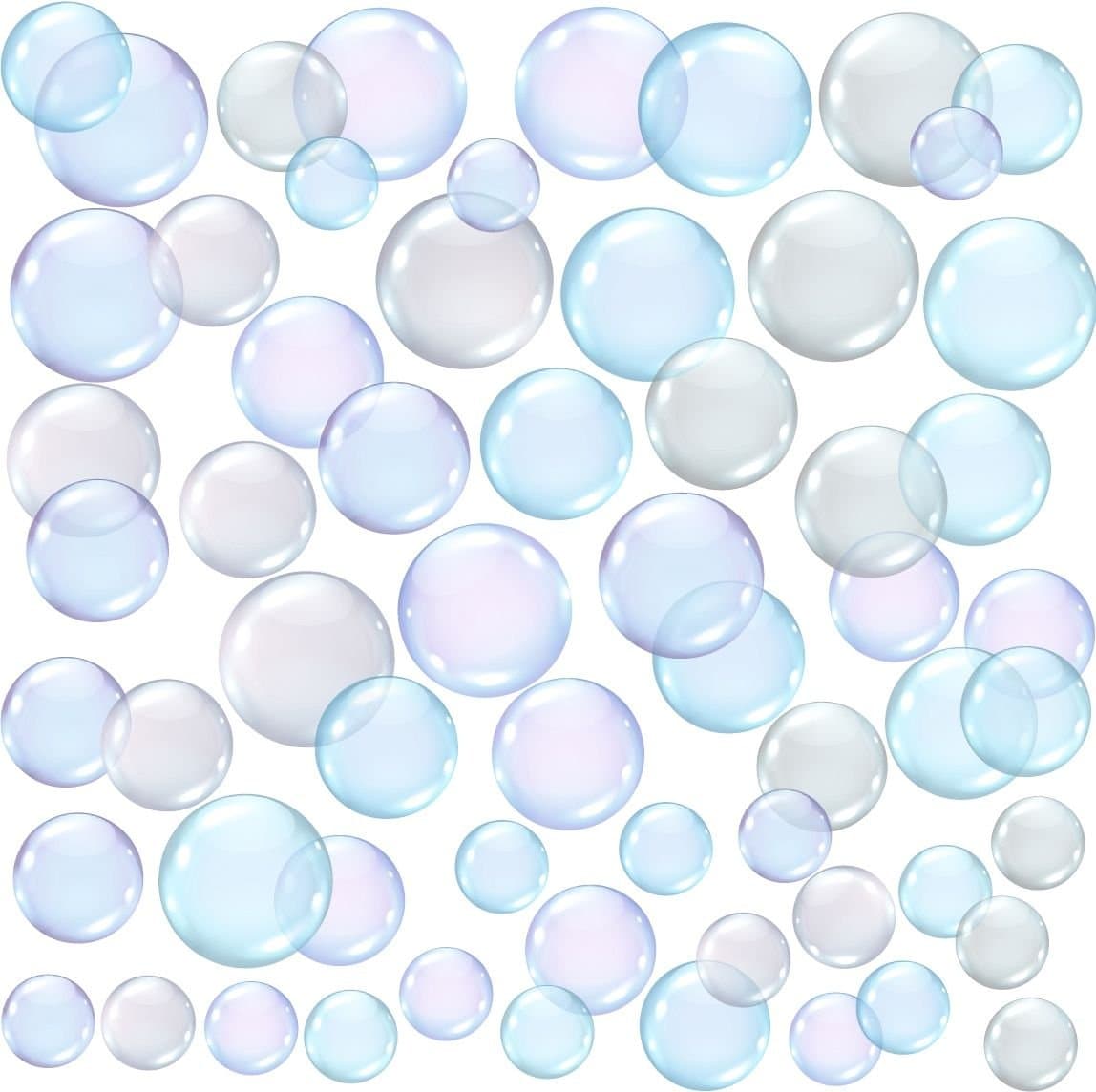Bubbles Decals (Not Transparent), Peel and Stick, Waterproof Fabric Bubble Wall Stickers