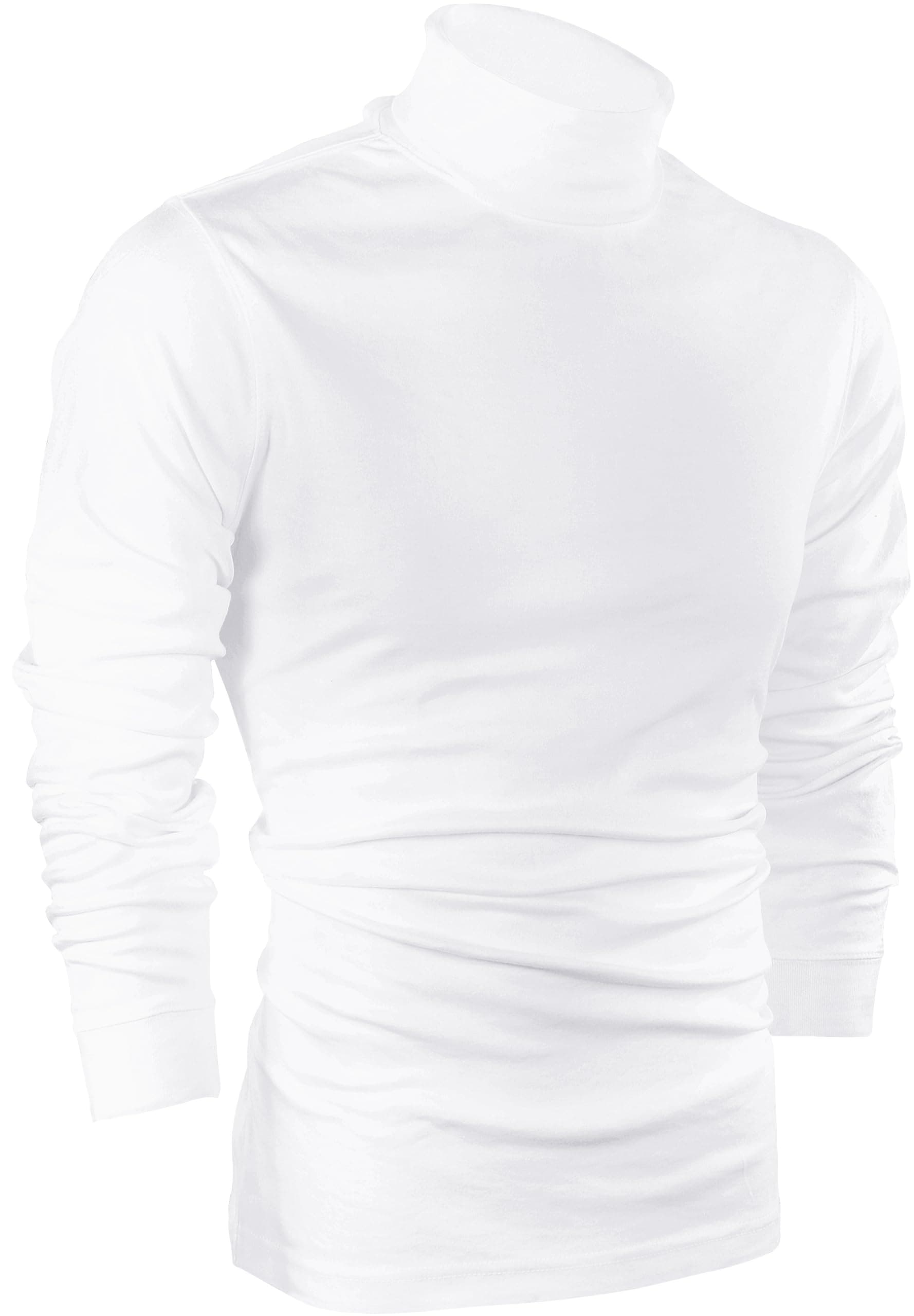 Turtleneck Men Slim Fit UPF 50+ Lightweight Pullover Sweater Long Sleeves Top