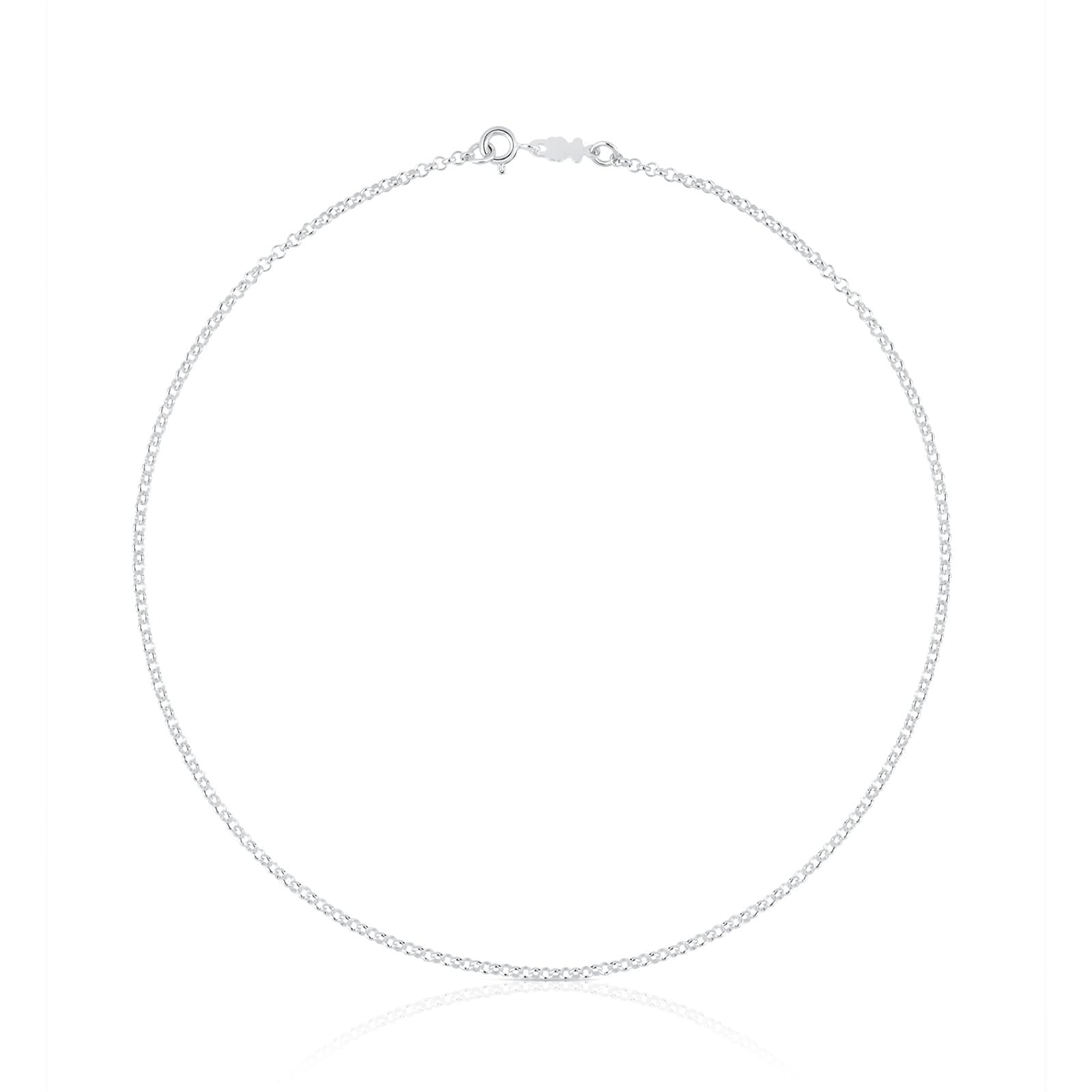 Women's Silver Chain Necklace, 40 cm