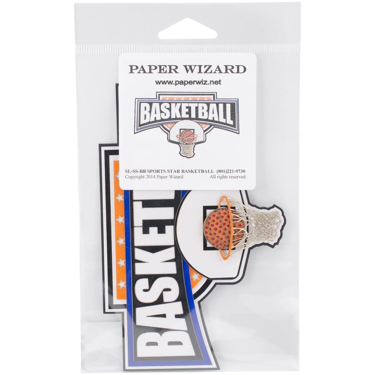Paper Wizard SLSSBB Die-Cut, Basketball