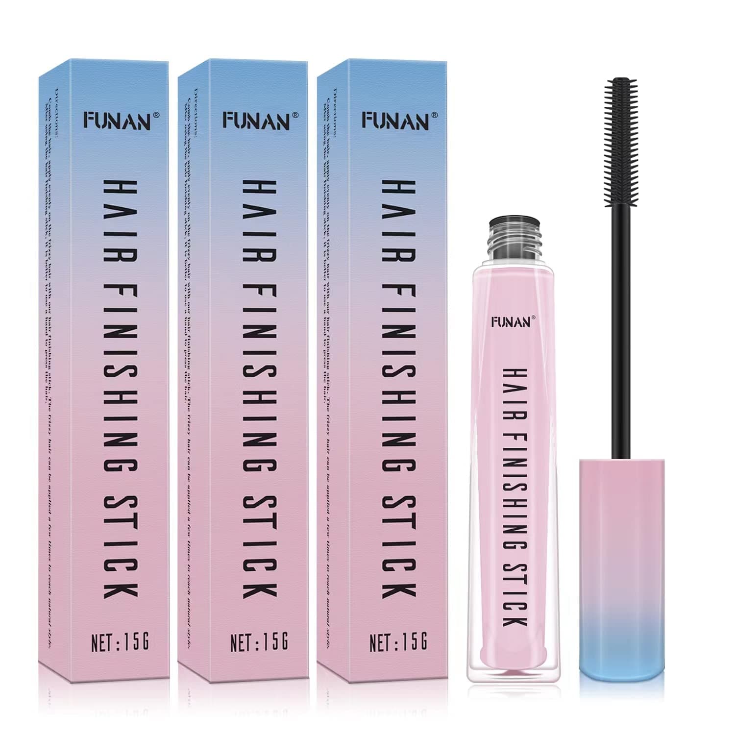 Hair Finishing Stick for Small Broken 3 Pack, Broken Hair Finishing Stick, Slick for Women, Naturally Refreshing