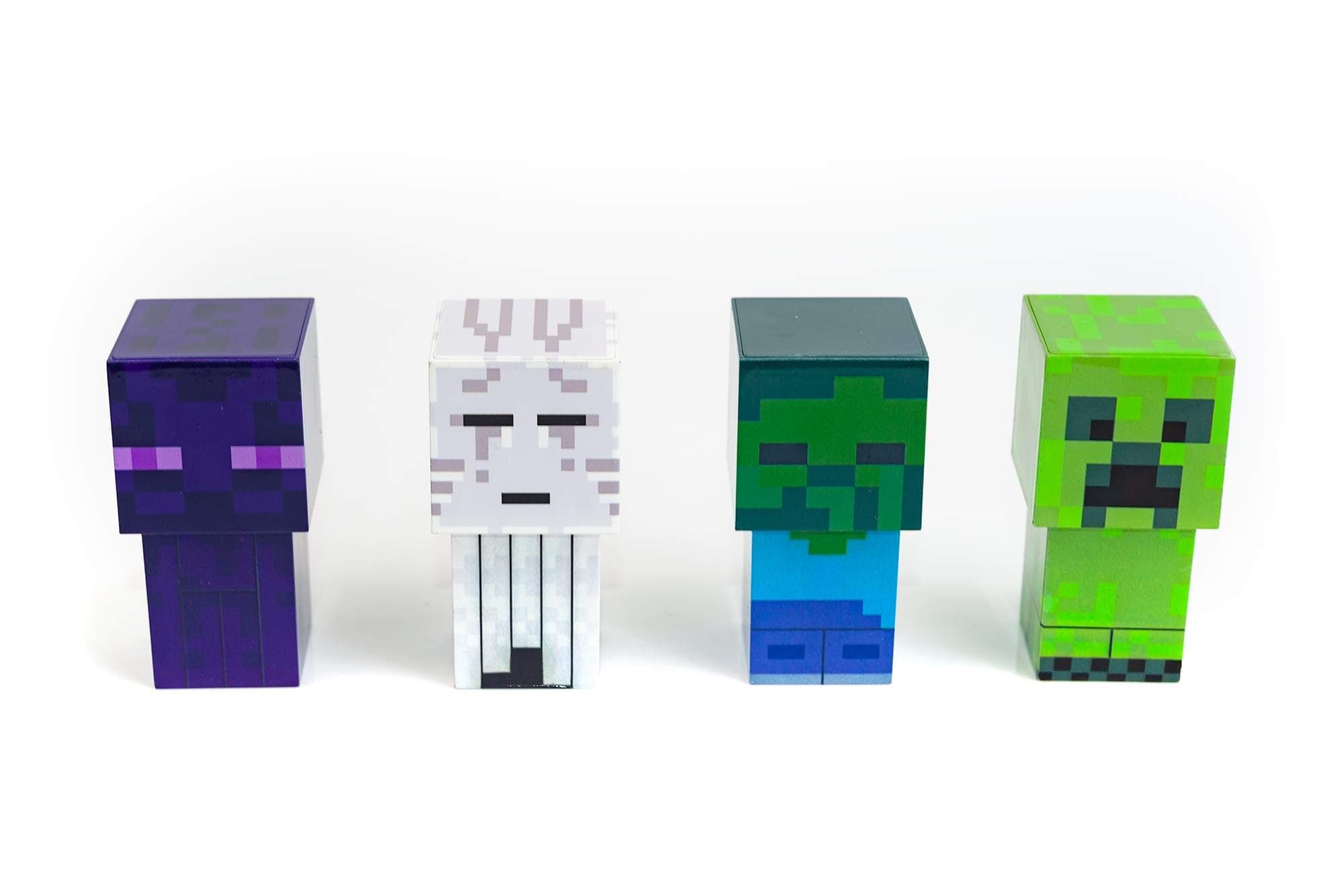 Ukonic Minecraft Mini Mob 4-Piece Figure Mood Light Set | Battery Operated