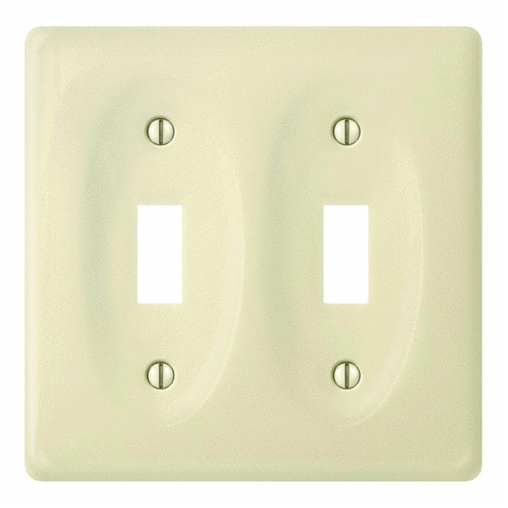 Jackson-Deerfield Mfg. 982BN Porcelain Bone Switch Wall Plate