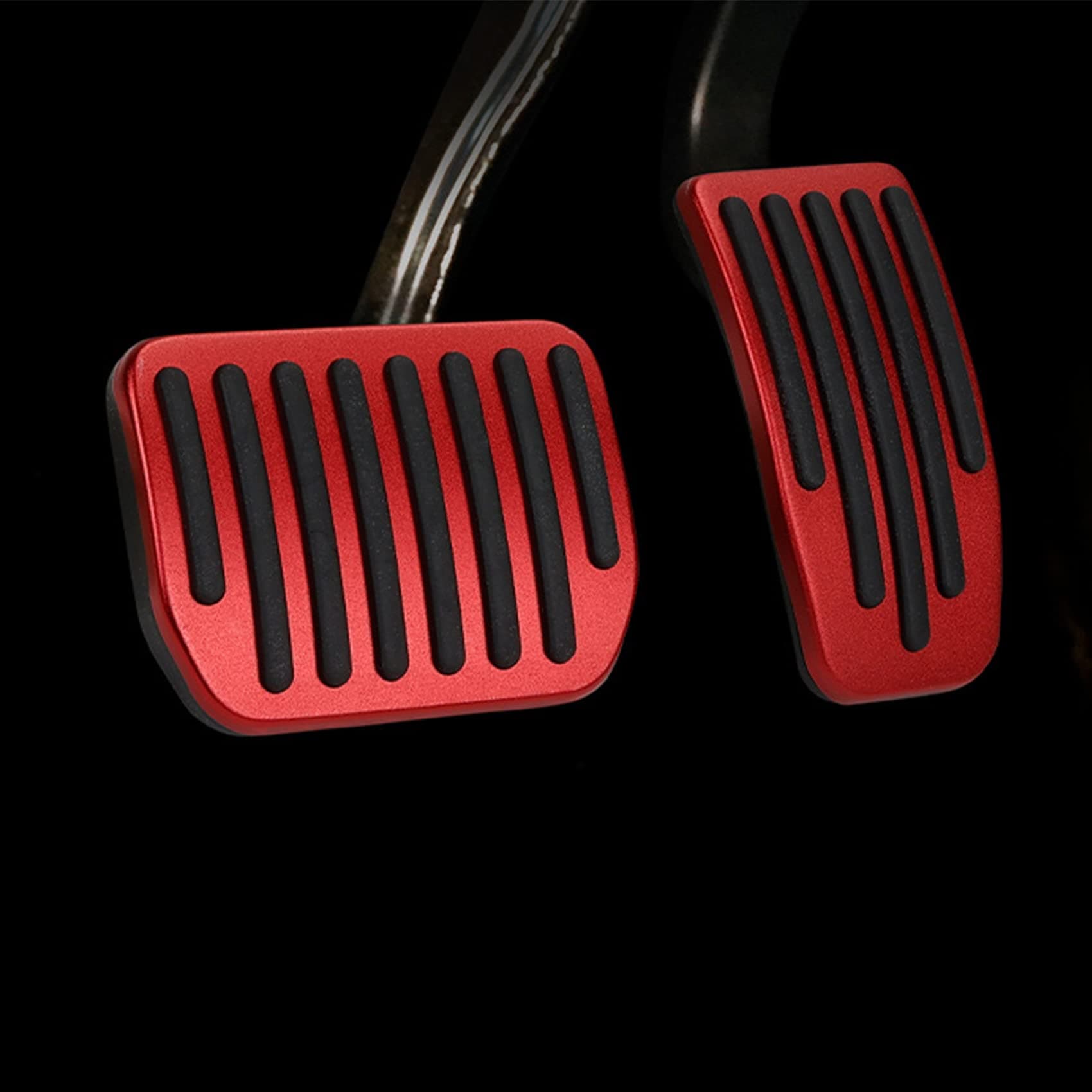 Foot Pedal Pad Replacement for Model 3 Model Y 2016-2025, Non-Slip Accelerator Brake Foot Rest Pedal Extenders, Auto Aluminum Pedal Covers Accessories