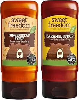 Gingerbread Syrup Pack of 1 X Sweet Freedom Cinnamon Syrup Pack of 1