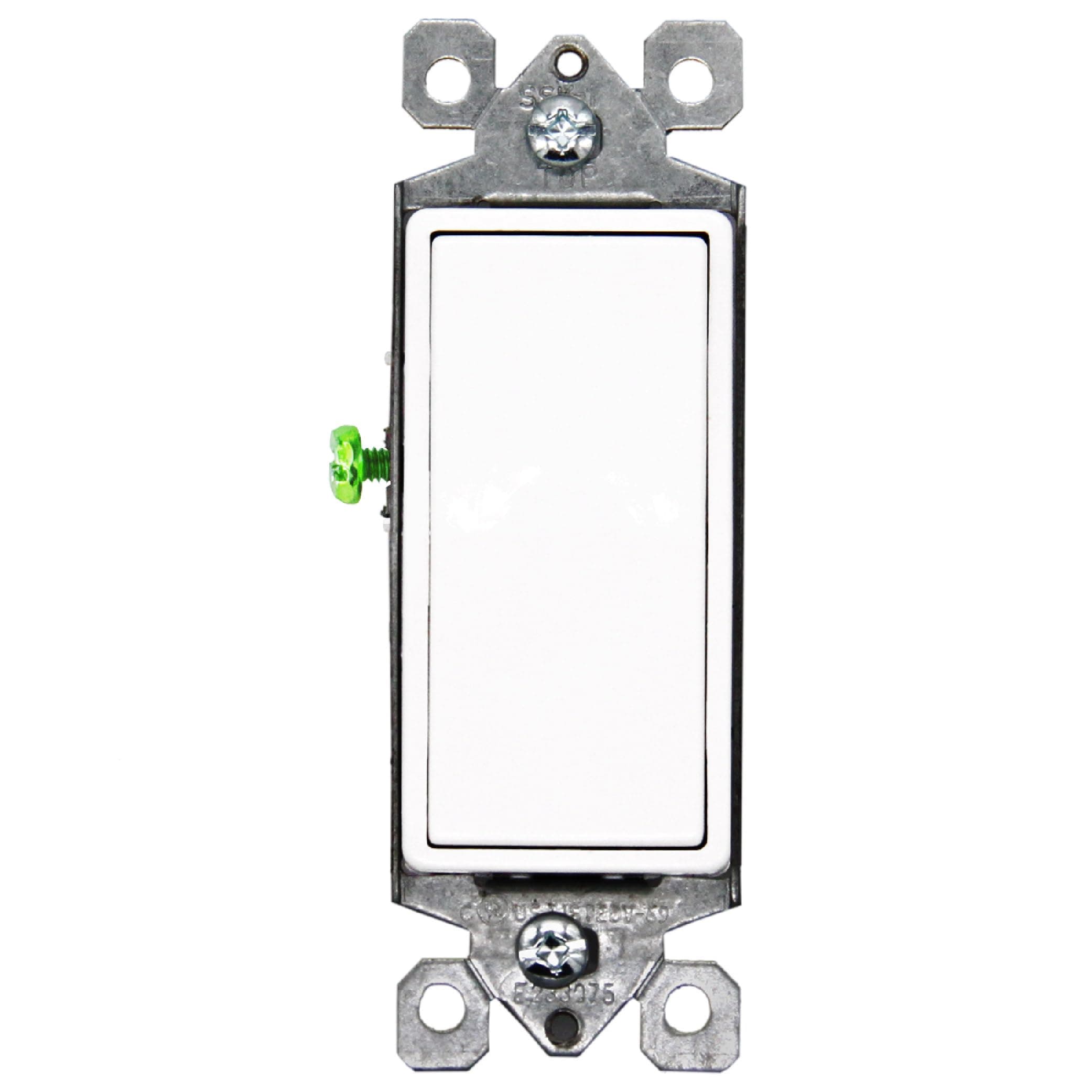 Faith 15A 120/277V Single-Pole Decorator Light Switch 10-Pack SSK1-WH, Paddle On-Off Switch for Commercial and Residential Use, Durable Thermoplastic Rocker Switch for Home Improvement