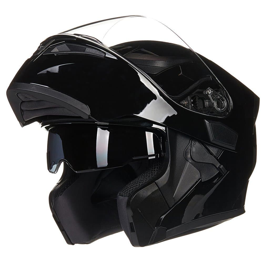 Motorcycle Dual Visor Flip up Modular Full Face Helmet DOT Model 902/902L