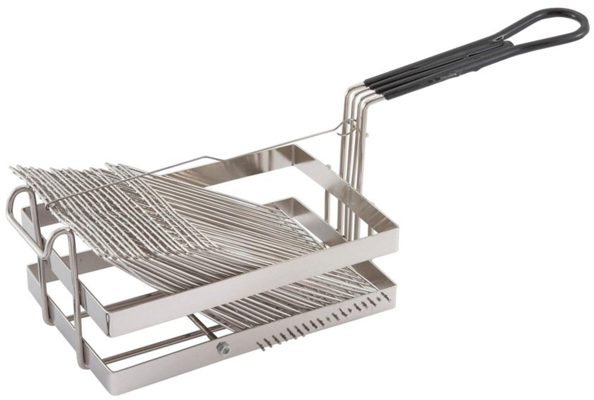 Winco TB-18, Tostada Basket For 18 15cm Shells, Deep Fryer Tostada Holder Basket, Commercial Heavy-Duty Tostada Fry Basket with Grip Handle