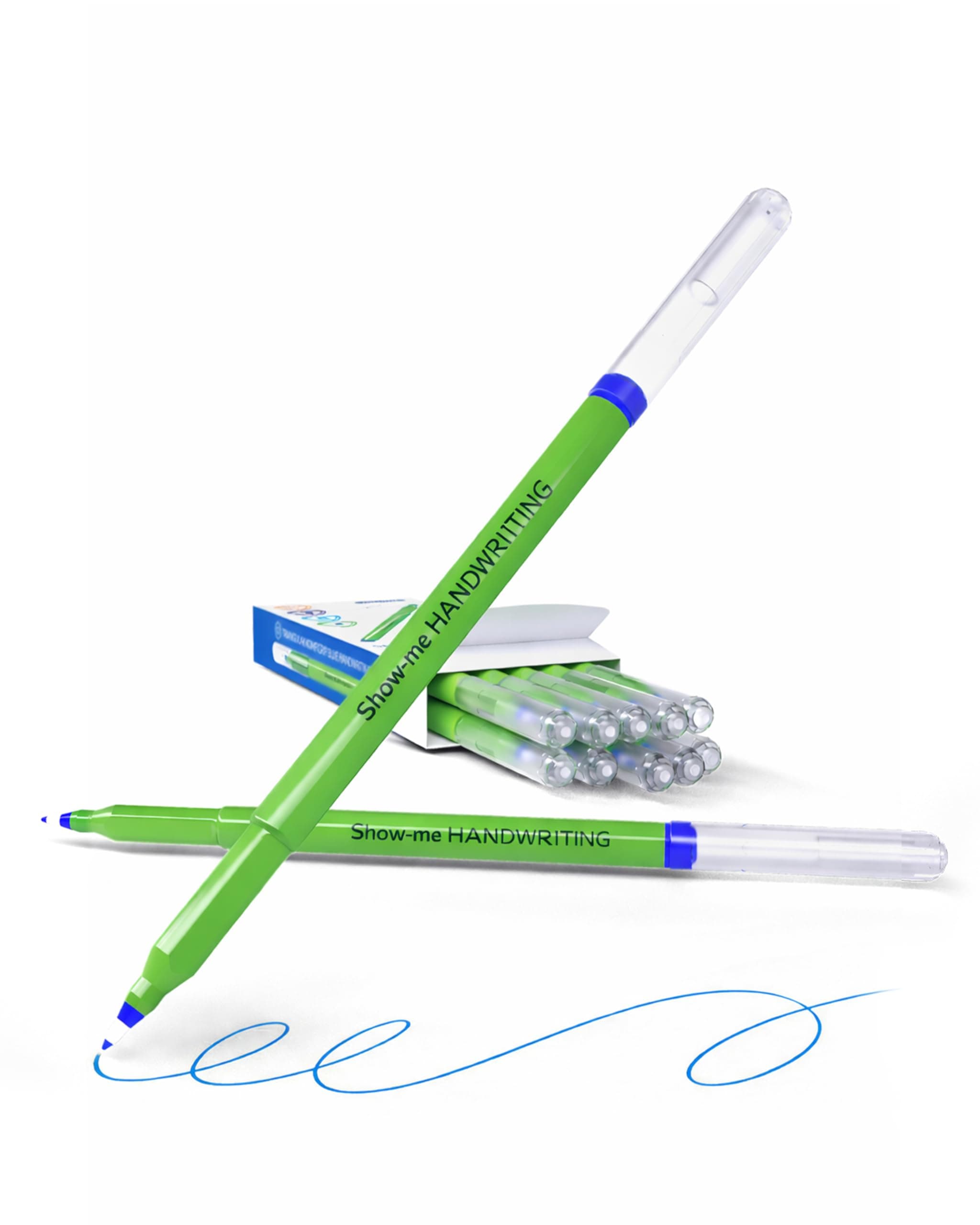Komfigrip Handwriting Pen Blue Pack 12