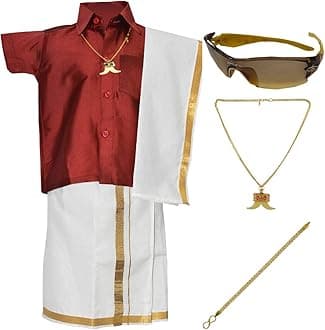 Boys Traditional Dhoti & Shirts SET WITH ACCESSORIES (XU-0TCY-UP67)