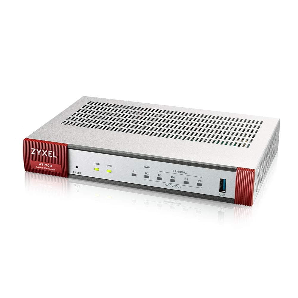 ZyXEL ATP100 Advanced Threat Protection Security Utm Firewall for Small Business Includes 1-Year Utm Services Bundled and Sandboxing Threat Protection ATP100