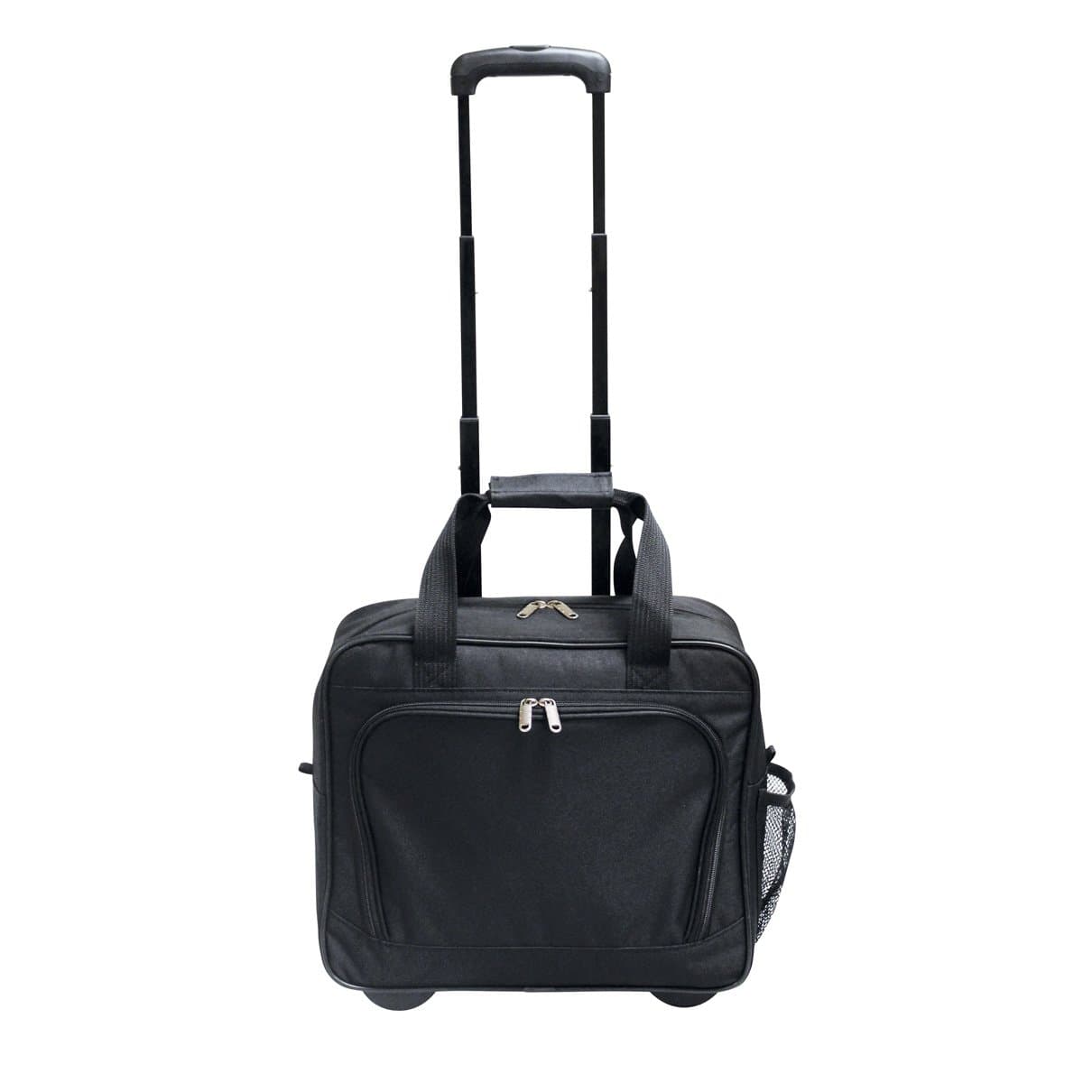 Preferred Nation Rolling Laptop Computer Case Wheeled Trolley Bag Fits 15.4" Laptop | TSA Approved Carry On, Locking Handles Skate Wheels. Black