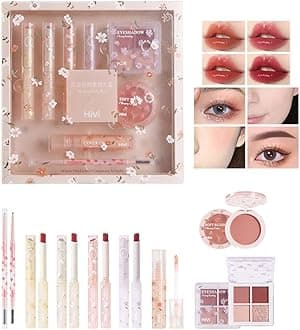 All in One Makeup Kit, 8-Piece Women Complete Makeup Kit, a Must-Have Gift Set for Beginners or Professional Makeup Sets Beginners.